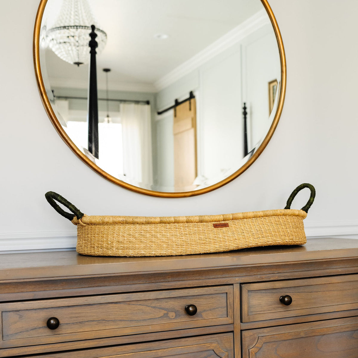 Moss Green Vegan Handle<br>Changing Basket