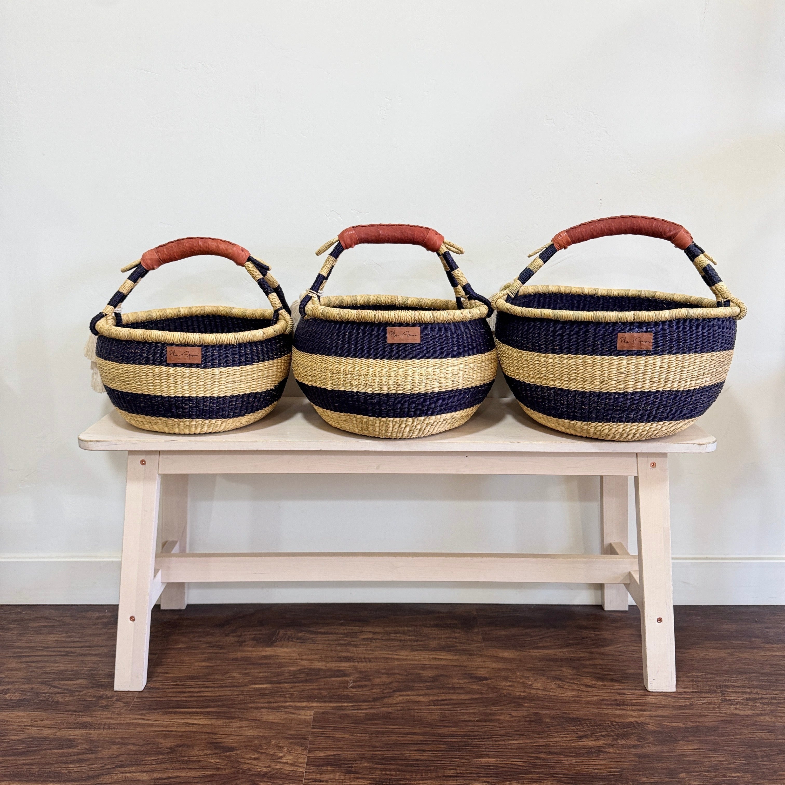 Small Stripe Market Basket