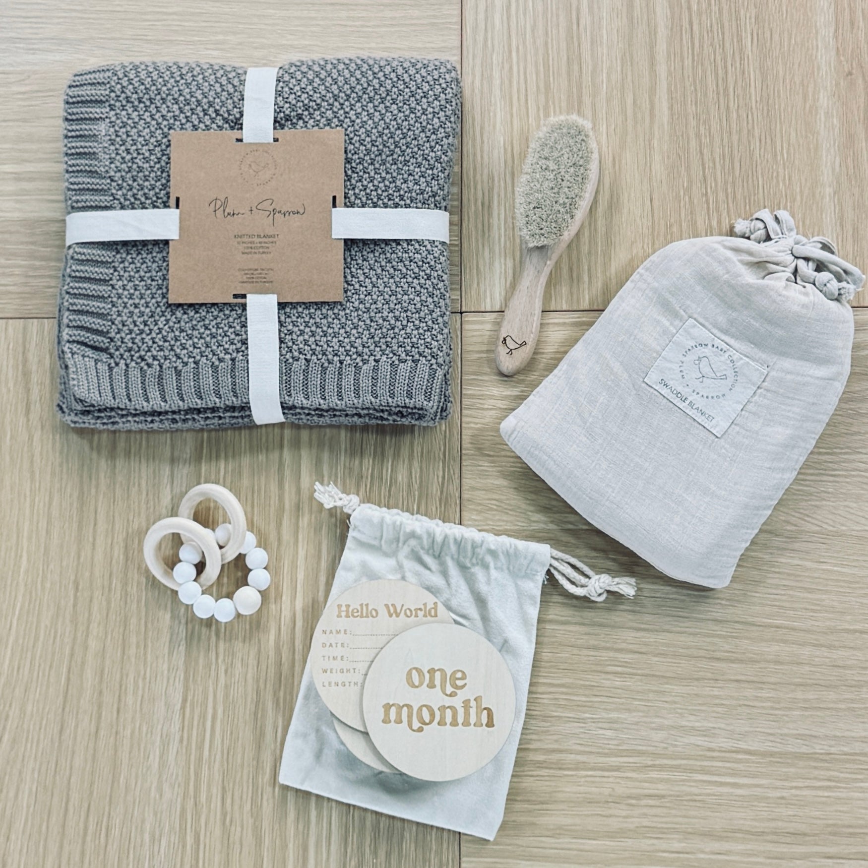 Newborn Deluxe Gift Set Pewter