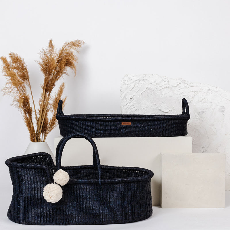 Midnight Navy<br> African Moses Basket