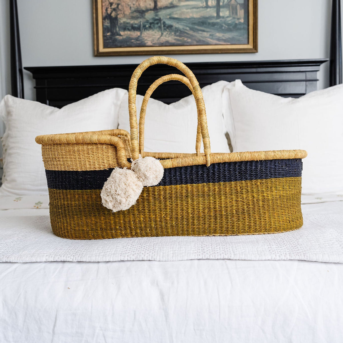 Navy/Bronze<br>Moses Basket