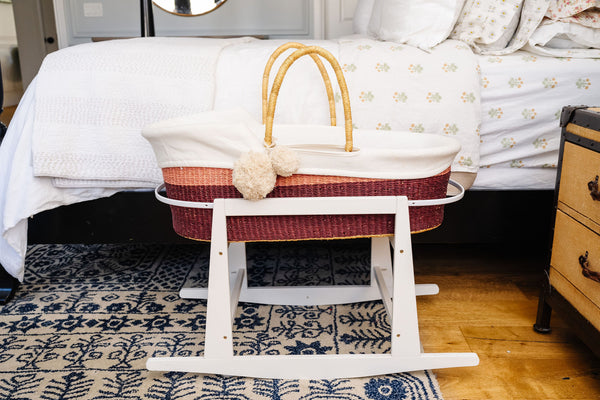 Pink Two Tone<br>African Moses Basket