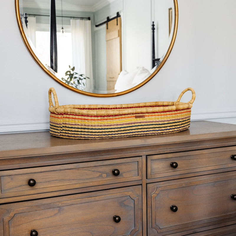 Rainbow<br>Changing Basket<br>Vegan Handle