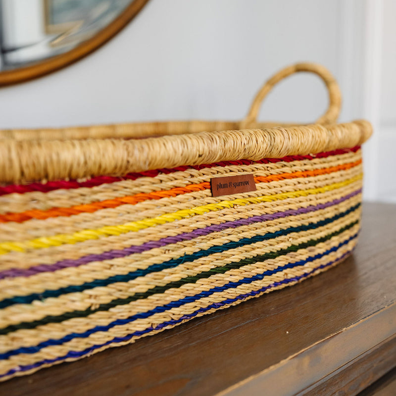 Rainbow<br>Changing Basket<br>Vegan Handle