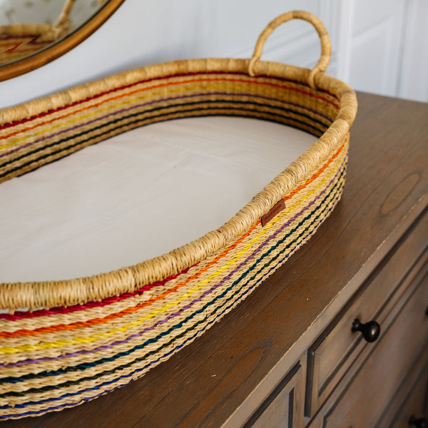 Rainbow<br>Changing Basket<br>Vegan Handle