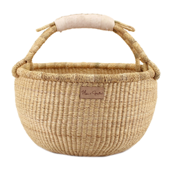 Natural<br>Cream Handle<br>Medium Market Basket