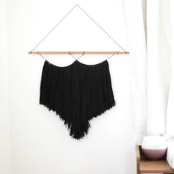 Macrame Wall Hanging<br>Double Black