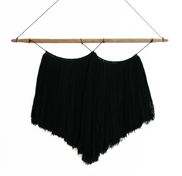 Macrame Wall Hanging<br>Double Black