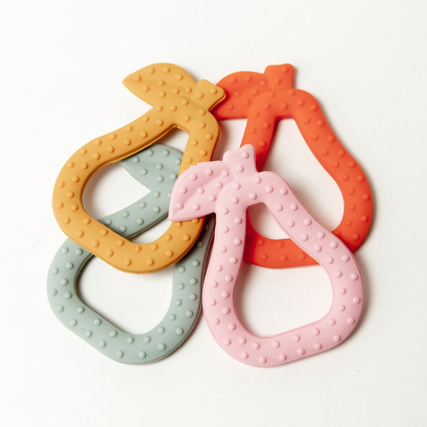 Pear Shaped Teether<br>Tangerine