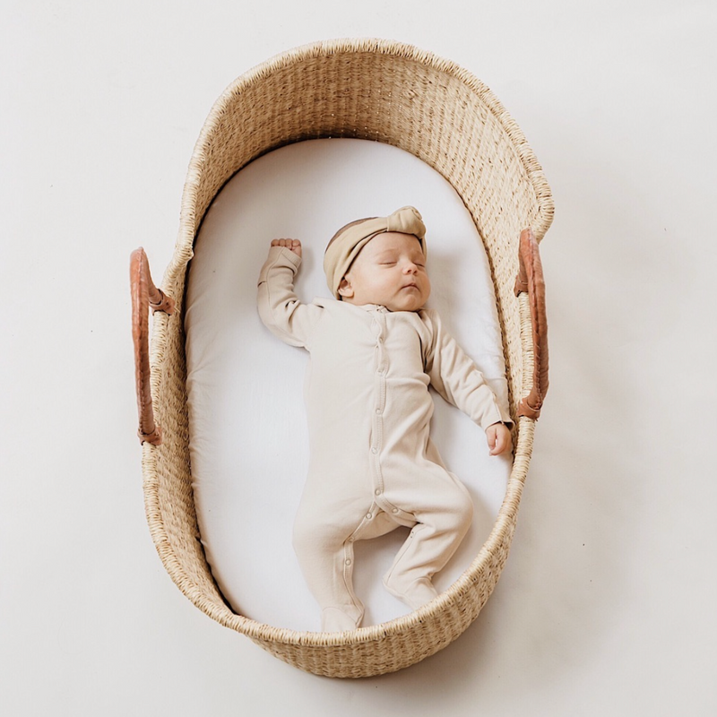 Wheatgrass<br>African Moses Basket<br>Cognac Handle