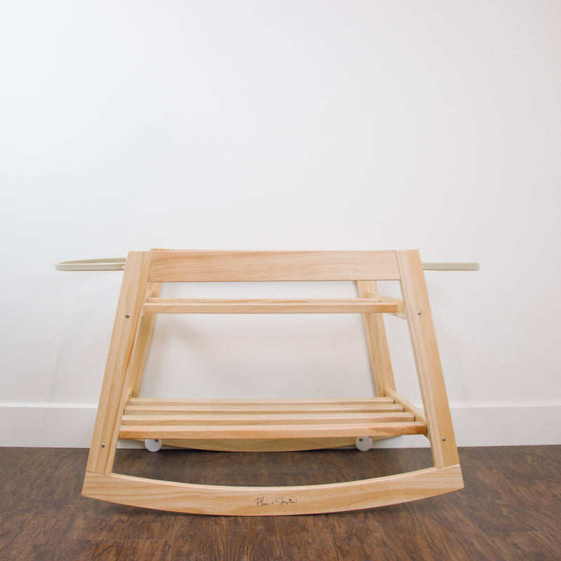 Classic Rocking Moses Bassinet Stand<br>with brake<br>Natural