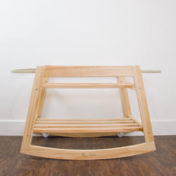 Classic Rocking Moses Bassinet Stand<br>with brake<br>Natural