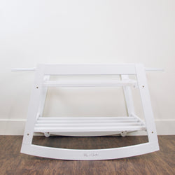Classic Rocking Moses Bassinet Stand<br>with brake<br>White