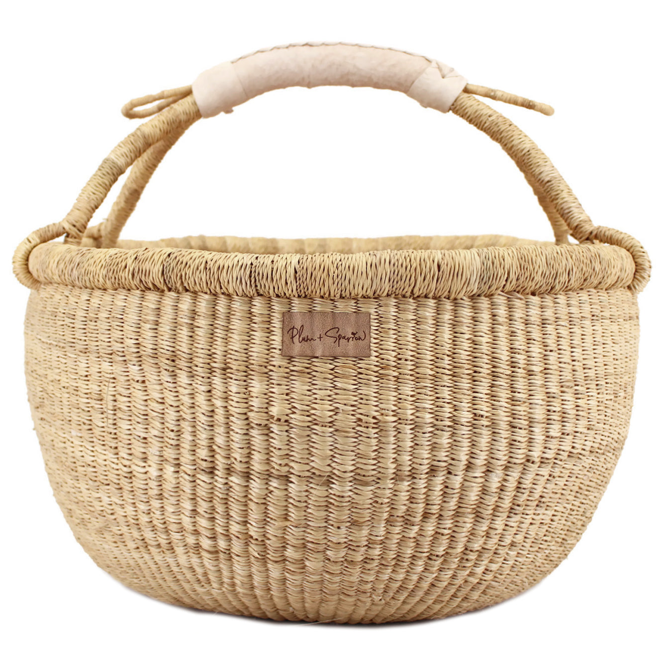 Cream Handle<br>Large Market Basket