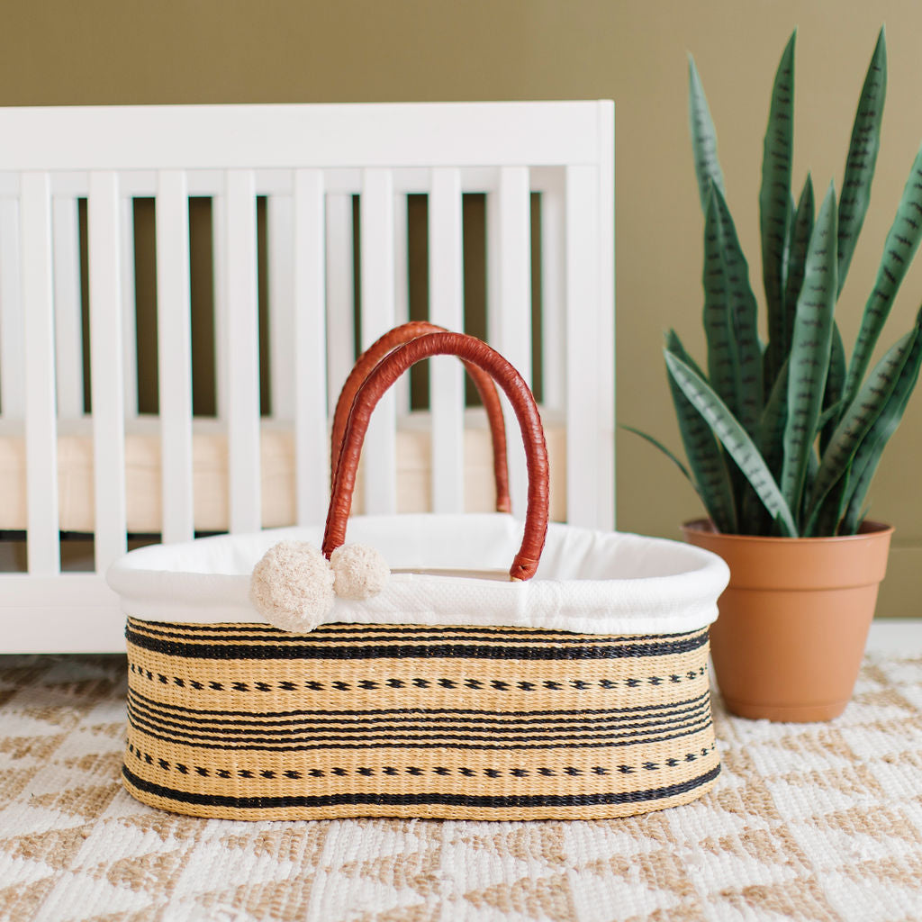 Spring SparrowNo HoodAfrican Moses Basket Plum+Sparrow