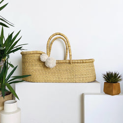 Perfectly Imperfect<br> African Moses Basket<br>Vegan Handle
