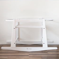 uppababy bassinet stand jolly jumper Original RockingMoses Bassinet Standwith brakeWhite – Plum+Sparrow
